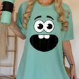Creepy Carrots Face Teacher Halloween Costume Matching Women's Comfort Colors T-Shirt Chalky Mint Creepy Carrots Face Teacher Halloween Costume Matching Women's Comfort Colors T-Shirt Chalky Mint