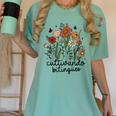 Cultivando Bilingues Dual Language Crew Bilingual Teacher Men Women Girls Kids Women's Comfort Colors T-Shirt Chalky Mint