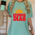 Cute Bilingual Spanish Teacher Buenos Dias Sunshine Women's Comfort Colors T-Shirt Chalky Mint Cute Bilingual Spanish Teacher Buenos Dias Sunshine Women's Comfort Colors T-Shirt Chalky Mint