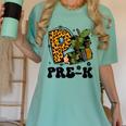 Cute Camo Pre K Back To School Teacher Kid Preschool Women's Comfort Colors T-Shirt Chalky Mint