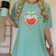 Cute Distressed Super Teacher Superhero Apple Women's Comfort Colors T-Shirt Chalky Mint Cute Distressed Super Teacher Superhero Apple Women's Comfort Colors T-Shirt Chalky Mint