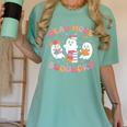 Cute Ghost Book Read More Books Teachers Halloween Women's Comfort Colors T-Shirt Chalky Mint Cute Ghost Book Read More Books Teachers Halloween Women's Comfort Colors T-Shirt Chalky Mint