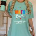 Cute Math Coach Teacher Mathematical Nerd School Women's Comfort Colors T-Shirt Chalky Mint Cute Math Coach Teacher Mathematical Nerd School Women's Comfort Colors T-Shirt Chalky Mint
