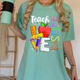 Cute Teach Love And Inspire Men Women Teacher Women's Comfort Colors T-Shirt Chalky Mint Cute Teach Love And Inspire Men Women Teacher Women's Comfort Colors T-Shirt Chalky Mint