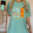 Cute Teacher Halloween For Women Men Teacher Pumpkin Women's Comfort Colors T-Shirt Chalky Mint Cute Teacher Halloween For Women Men Teacher Pumpkin Women's Comfort Colors T-Shirt Chalky Mint