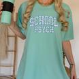 Cute Wildflower School Psych Teacher School Psychologist Women's Comfort Colors T-Shirt Chalky Mint