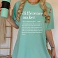 Difference Maker Definition Best Friend Teacher Life Women's Comfort Colors T-Shirt Chalky Mint Difference Maker Definition Best Friend Teacher Life Women's Comfort Colors T-Shirt Chalky Mint