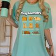 Dog Geometry Math Teacher Back To School STEM Humor Women's Comfort Colors T-Shirt Chalky Mint Dog Geometry Math Teacher Back To School STEM Humor Women's Comfort Colors T-Shirt Chalky Mint
