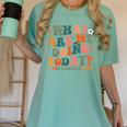 What Are We Doing Today Physical Education PE Teacher Women Women's Comfort Colors T-Shirt Chalky Mint What Are We Doing Today Physical Education PE Teacher Women Women's Comfort Colors T-Shirt Chalky Mint