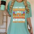 I Don't Need a Costume I'm a Pe Teacher Retro Halloween Women's Comfort Colors T-Shirt Chalky Mint