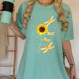 Dragonfly Sunflower Teacher Growth Mindset Choose To Shine Women's Comfort Colors T-Shirt Chalky Mint