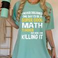 I Never Dreamed One Day I'd Be A Cool Math Teacher Women's Comfort Colors T-Shirt Chalky Mint I Never Dreamed One Day I'd Be A Cool Math Teacher Women's Comfort Colors T-Shirt Chalky Mint