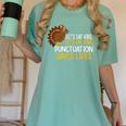 Lets Eat Kids Punctuation Turkey Thanksgiving Teacher Women's Comfort Colors T-Shirt Chalky Mint Lets Eat Kids Punctuation Turkey Thanksgiving Teacher Women's Comfort Colors T-Shirt Chalky Mint