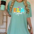ELA Squad Teacher Back To School English Language Arts Women's Comfort Colors T-Shirt Chalky Mint