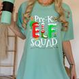 Elf Squad Pre-k Teacher Christmas Child Xmas Women's Comfort Colors T-Shirt Chalky Mint Elf Squad Pre-k Teacher Christmas Child Xmas Women's Comfort Colors T-Shirt Chalky Mint