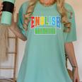 English Teacher Men Women Grammar Class English Teacher Women's Comfort Colors T-Shirt Chalky Mint