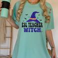 ESL Teacher Witch Halloween Matching Group Costume Women's Comfort Colors T-Shirt Chalky Mint