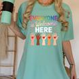 Everyone Is Welcome Here Shirt Teacher Women's Comfort Colors T-Shirt Chalky Mint Everyone Is Welcome Here Shirt Teacher Women's Comfort Colors T-Shirt Chalky Mint