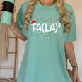 FA LA8 Christmas Santa Fa La Math Teacher Men Women Women's Comfort Colors T-Shirt Chalky Mint FA LA8 Christmas Santa Fa La Math Teacher Men Women Women's Comfort Colors T-Shirt Chalky Mint