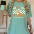 Fab Boo Lous 5th Grade Teacher Retro Ghost Spooky Halloween Women's Comfort Colors T-Shirt Chalky Mint Fab Boo Lous 5th Grade Teacher Retro Ghost Spooky Halloween Women's Comfort Colors T-Shirt Chalky Mint