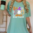 Fab Boo Lous Infant Teacher Halloween Costume Women's Comfort Colors T-Shirt Chalky Mint