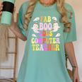 Faboolous COMPUTER TEACHER Costume This Is My Spooky Mom Dad Women's Comfort Colors T-Shirt Chalky Mint Faboolous COMPUTER TEACHER Costume This Is My Spooky Mom Dad Women's Comfort Colors T-Shirt Chalky Mint