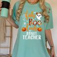 Faboolous INFANT Teacher Halloween Women's Comfort Colors T-Shirt Chalky Mint