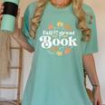 Fall For A Great Book Reading Librarian Autumn Teacher Women's Comfort Colors T-Shirt Chalky Mint Fall For A Great Book Reading Librarian Autumn Teacher Women's Comfort Colors T-Shirt Chalky Mint
