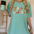 Fall In Love With Learning Autum Thanksgiving Teacher Kids Women's Comfort Colors T-Shirt Chalky Mint