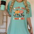 Fall In Love With Learning Teacher Retro Thanksgiving Women's Comfort Colors T-Shirt Chalky Mint Fall In Love With Learning Teacher Retro Thanksgiving Women's Comfort Colors T-Shirt Chalky Mint