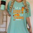 Fall In Love With Teaching 1st Grade Teacher Thanksgiving For Men Women Girls Kids Women's Comfort Colors T-Shirt Chalky Mint