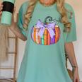 Fall Pumpkin Books Lover Halloween Teacher Teaching Staff Women's Comfort Colors T-Shirt Chalky Mint Fall Pumpkin Books Lover Halloween Teacher Teaching Staff Women's Comfort Colors T-Shirt Chalky Mint