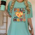 Fall Teacher Fall In Love With Math Math Thanksgiving For Men Women Women's Comfort Colors T-Shirt Chalky Mint Fall Teacher Fall In Love With Math Math Thanksgiving For Men Women Women's Comfort Colors T-Shirt Chalky Mint