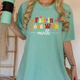 Fall Teacher Fall In Love With Math Math Thanksgiving Women's Comfort Colors T-Shirt Chalky Mint