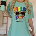 Field Day 2025 Let The Games Begin Kids Boys Girls Teachers Women's Comfort Colors T-Shirt Chalky Mint Field Day 2025 Let The Games Begin Kids Boys Girls Teachers Women's Comfort Colors T-Shirt Chalky Mint