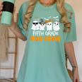Fifth Grade Boo Crew Halloween Teacher Costume Women's Comfort Colors T-Shirt Chalky Mint Fifth Grade Boo Crew Halloween Teacher Costume Women's Comfort Colors T-Shirt Chalky Mint