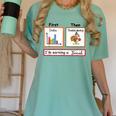 First Data Then Thanksgiving Im Earning A Break Sped Teacher Women's Comfort Colors T-Shirt Chalky Mint