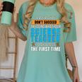If At First You Don't Succeed Try Doing What Science Teacher Women's Comfort Colors T-Shirt Chalky Mint If At First You Don't Succeed Try Doing What Science Teacher Women's Comfort Colors T-Shirt Chalky Mint