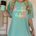 First Grade Dream Team Back To School 1st Grade Teacher Women's Comfort Colors T-Shirt Chalky Mint