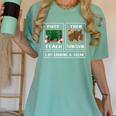 First Teach Then Thanksgiving I'm Earning A Break Teacher Women's Comfort Colors T-Shirt Chalky Mint First Teach Then Thanksgiving I'm Earning A Break Teacher Women's Comfort Colors T-Shirt Chalky Mint