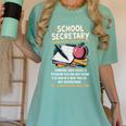 Front Office Teacher Admin Meaning School Secretary Women's Comfort Colors T-Shirt Chalky Mint Front Office Teacher Admin Meaning School Secretary Women's Comfort Colors T-Shirt Chalky Mint