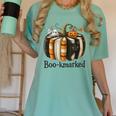 Fun Fall Book Lover Cute Teacher Student Halloween Women's Comfort Colors T-Shirt Chalky Mint