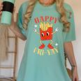 Fun Teacher Happy Fri Yay French Fries Friday Lovers Women's Comfort Colors T-Shirt Chalky Mint Fun Teacher Happy Fri Yay French Fries Friday Lovers Women's Comfort Colors T-Shirt Chalky Mint