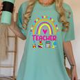 Future Kids Career Teacher Rainbow Boy Girl Graduations Women's Comfort Colors T-Shirt Chalky Mint Future Kids Career Teacher Rainbow Boy Girl Graduations Women's Comfort Colors T-Shirt Chalky Mint