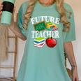 Future Teacher With Canyon And Book Teacher Men Women Girls Kids Women's Comfort Colors T-Shirt Chalky Mint