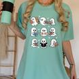 Ghosts With Books Library Halloween Men Women Kids Teacher Women's Comfort Colors T-Shirt Chalky Mint Ghosts With Books Library Halloween Men Women Kids Teacher Women's Comfort Colors T-Shirt Chalky Mint