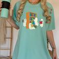 Ghosts Reading Books Teacher Halloween Librarian Boooks Women's Comfort Colors T-Shirt Chalky Mint Ghosts Reading Books Teacher Halloween Librarian Boooks Women's Comfort Colors T-Shirt Chalky Mint