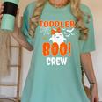 Girl Toddler Boo Crew Daycare Teacher Halloween Party Women's Comfort Colors T-Shirt Chalky Mint