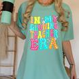 In My Glowing Teacher Era Groovy Colorful Bright Women's Comfort Colors T-Shirt Chalky Mint In My Glowing Teacher Era Groovy Colorful Bright Women's Comfort Colors T-Shirt Chalky Mint