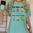 God Says Im Teacher Christian Back To School Religious Women's Comfort Colors T-Shirt Chalky Mint God Says Im Teacher Christian Back To School Religious Women's Comfort Colors T-Shirt Chalky Mint